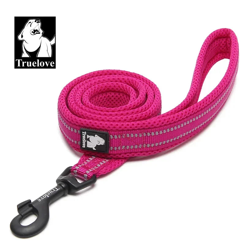 Truelove Reflective Padded Nylon Mesh Dog Walking Leash