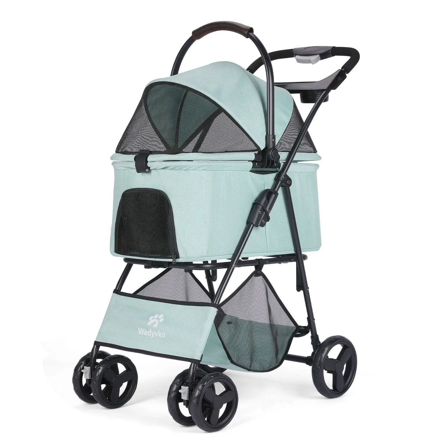 3 In 1 Waterproof Pet Stroller With Removable Carrier Handles