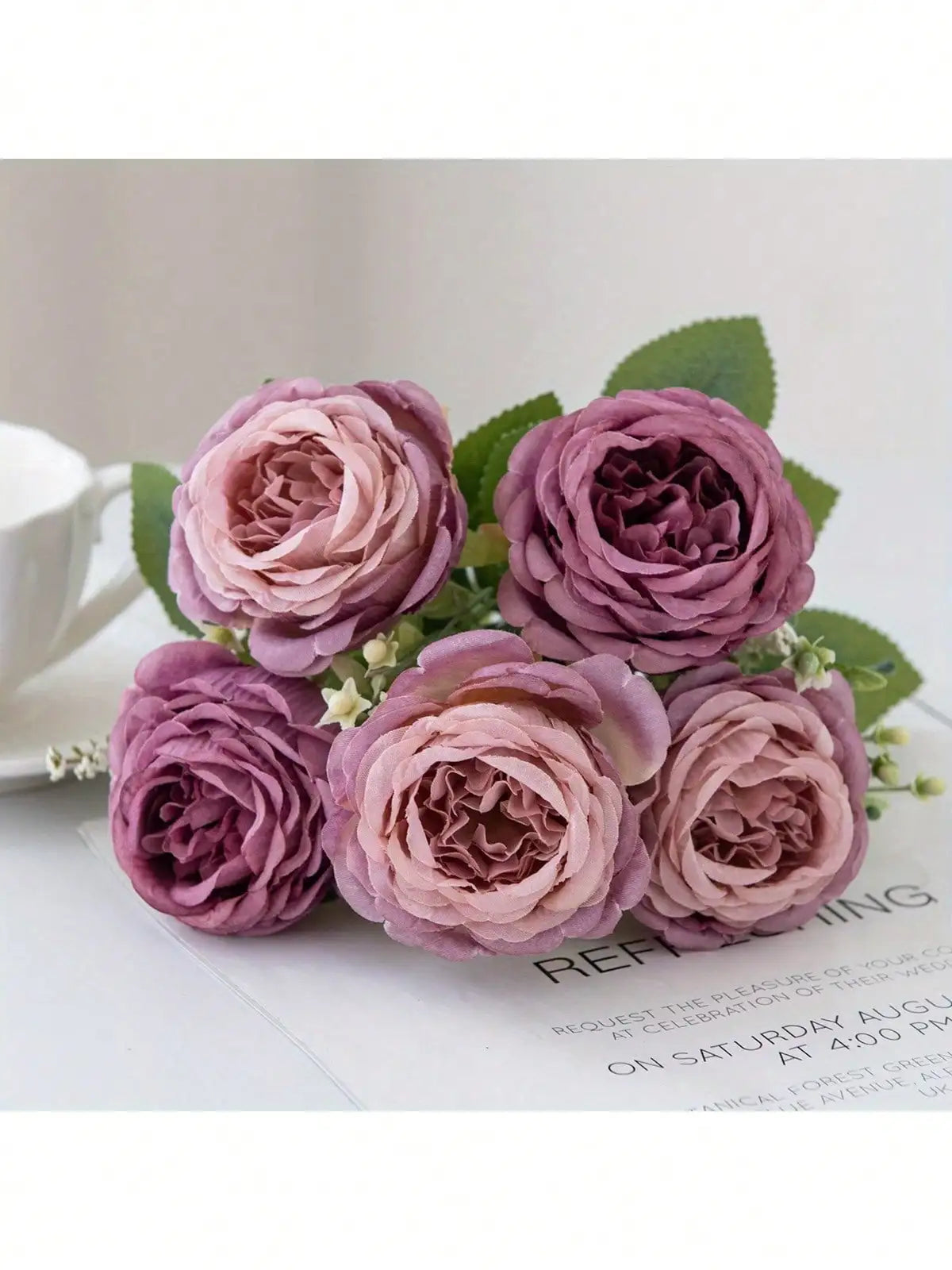 Real Touch Artificial Peony Flowers For Wedding And Home Decor