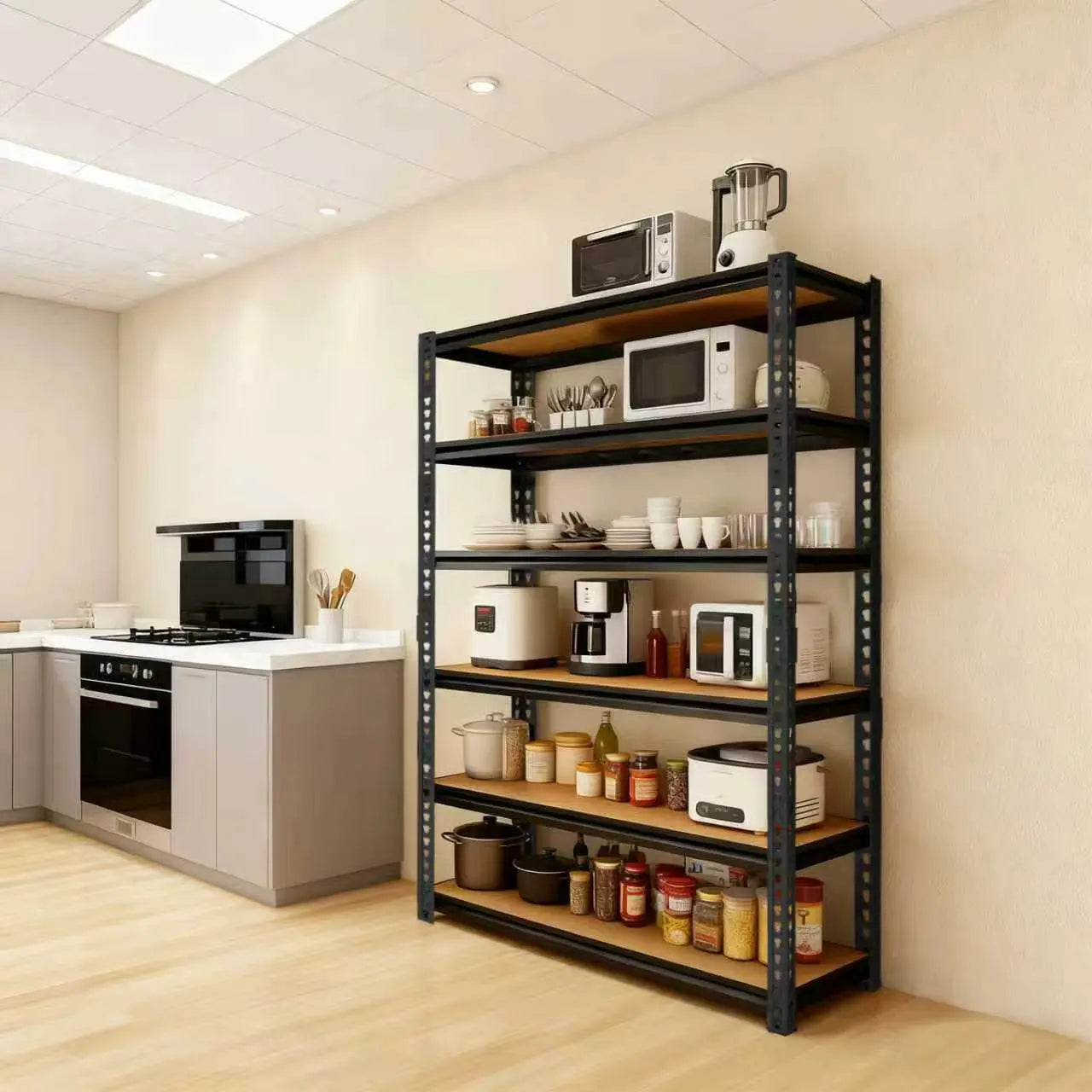 Sarenzon Heavy Duty Steel Storage Shelving System With Adjustable Height