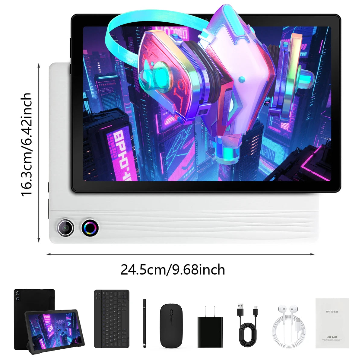 Aeezo Android 14 Tablet 12GB RAM 64GB ROM and Accessories