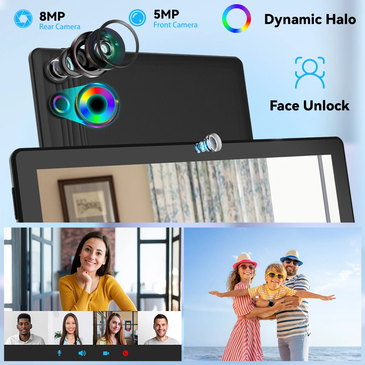 Aeezo Android 14 Tablet 12GB RAM 64GB ROM and Accessories