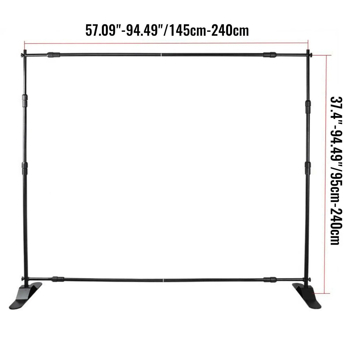 Succebuy Adjustable Telescopic Backdrop Banner Stand For Wedding Event Photography And Video Background Support