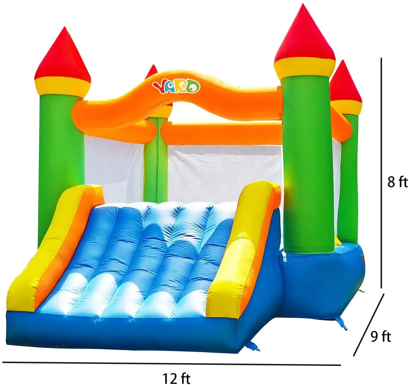 Yard Inflatable Bounce House With Slide For Kids Outdoor