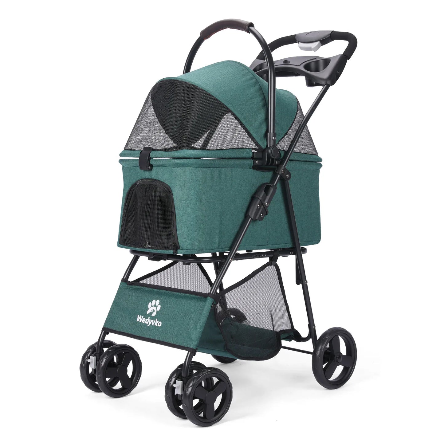 3 In 1 Waterproof Pet Stroller With Removable Carrier Handles