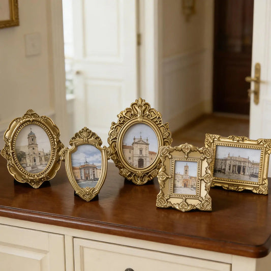 Vintage Resin Miniature Picture Frames For Wall Decor And Crafts