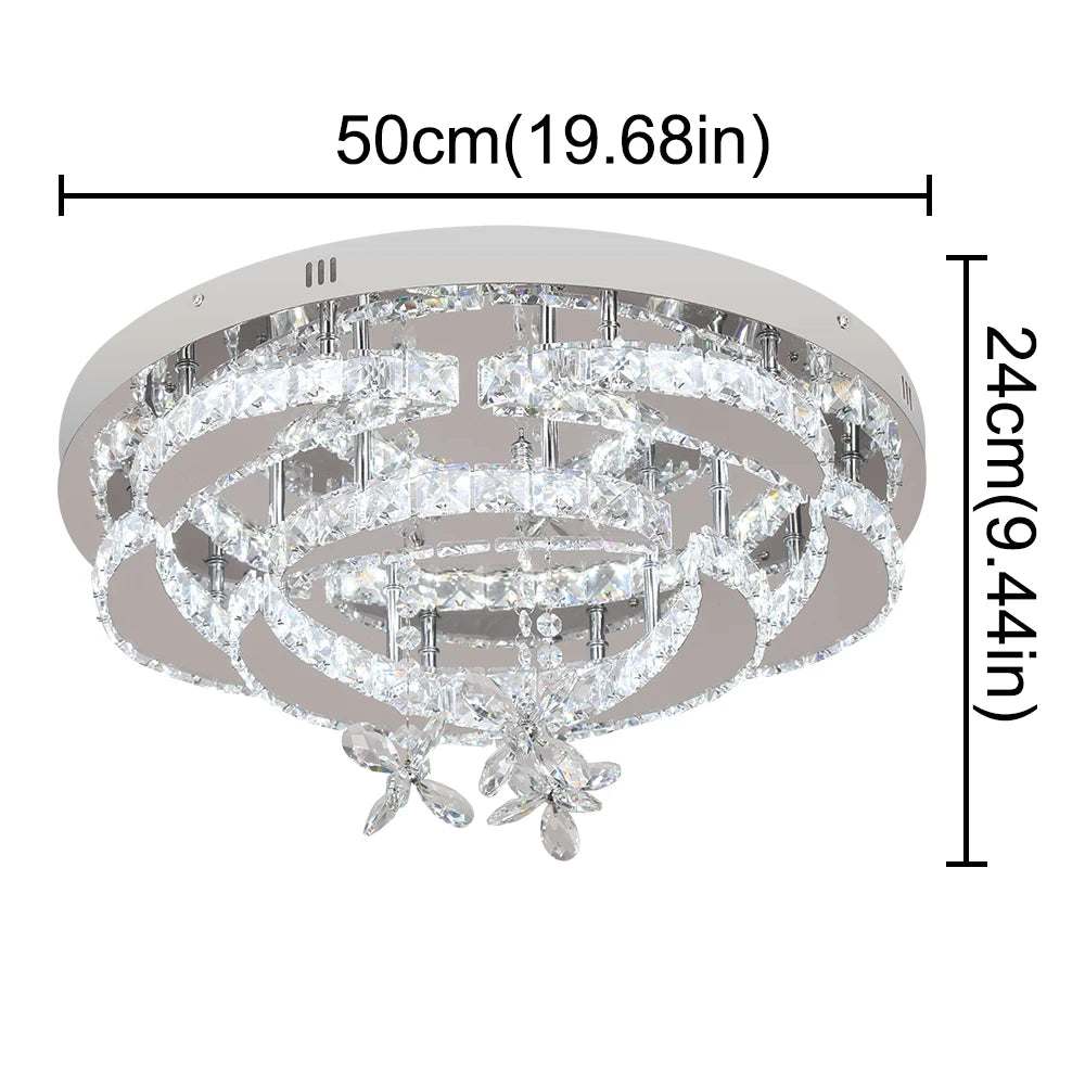 Vetrulus Luxury K9 Crystal LED Chandelier For Dining Room