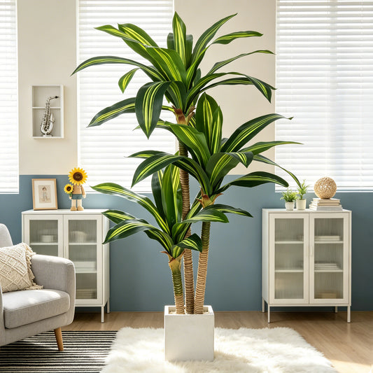 Olitree Realistic Artificial Dracaena Indoor Outdoor Tree