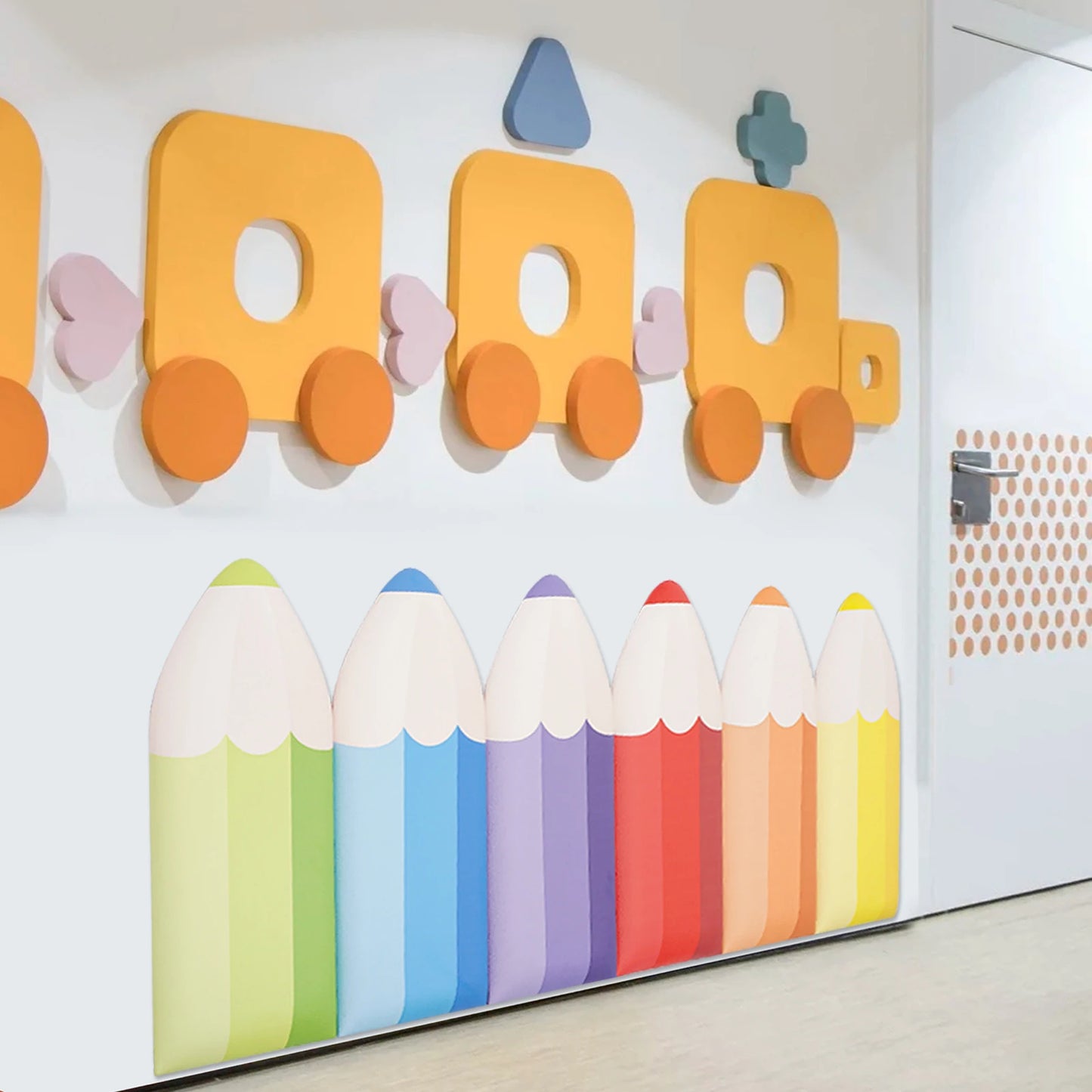 Premium Self Adhesive Pencil Wall Stickers For Kids