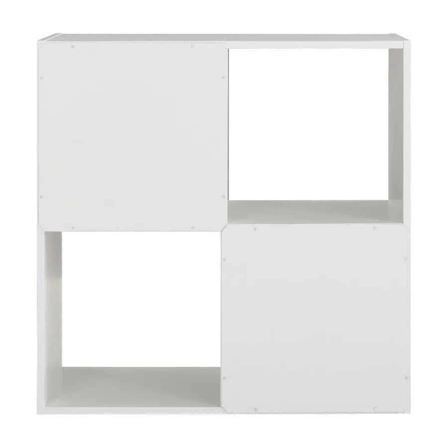 Mainstays White 4-Cube Modular Storage Organizer Shelf Unit