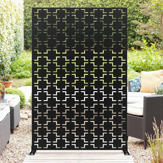 Twister CK Decorative Metal Garden Privacy Screen With Stand