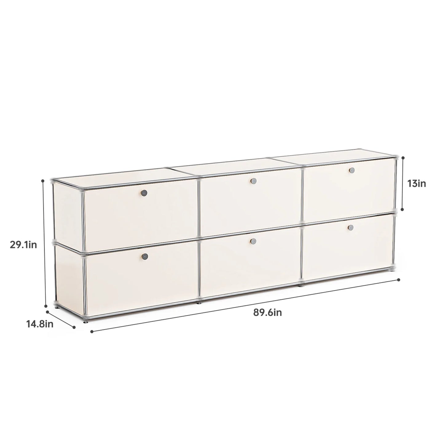 Modern Stainless Steel Storage Cabinet For Living Room And Office