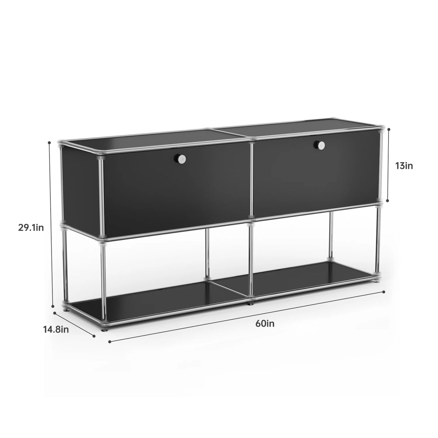 Modern Stainless Steel Storage Cabinet For Living Room And Office