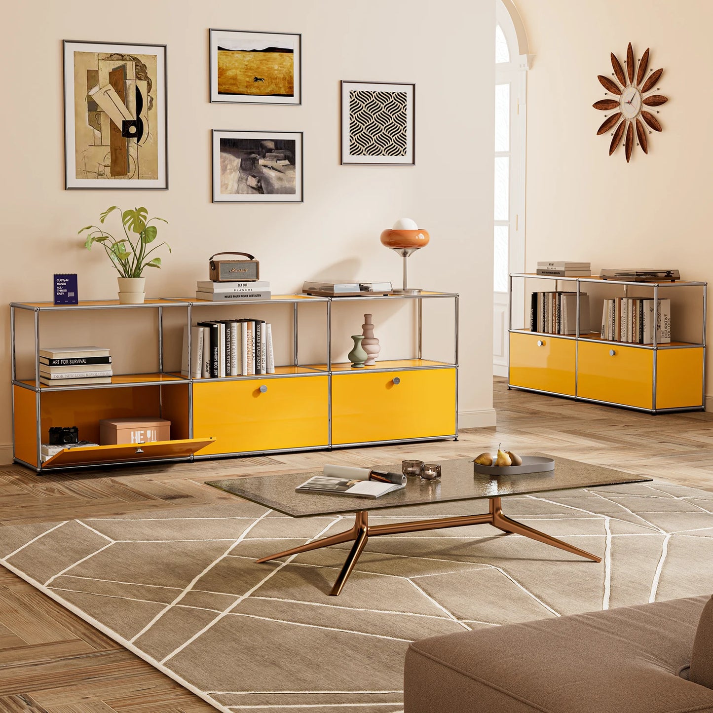 Modern Stainless Steel Storage Cabinet For Living Room And Office
