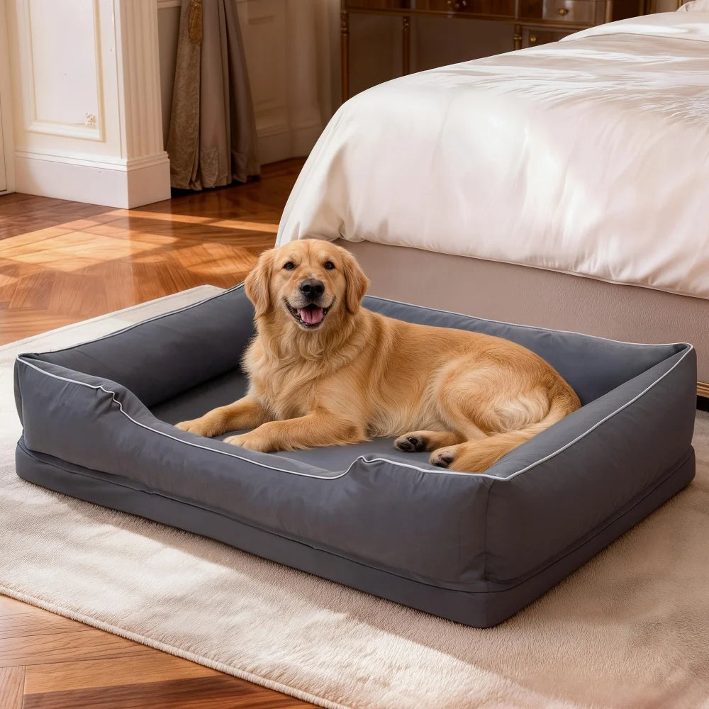 Borwart Orthopedic Dog Bed Pet Sofa With Removable Cover