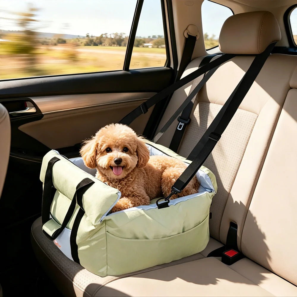 Borwart Portable Dog Booster Seat With Safety Belt Cover