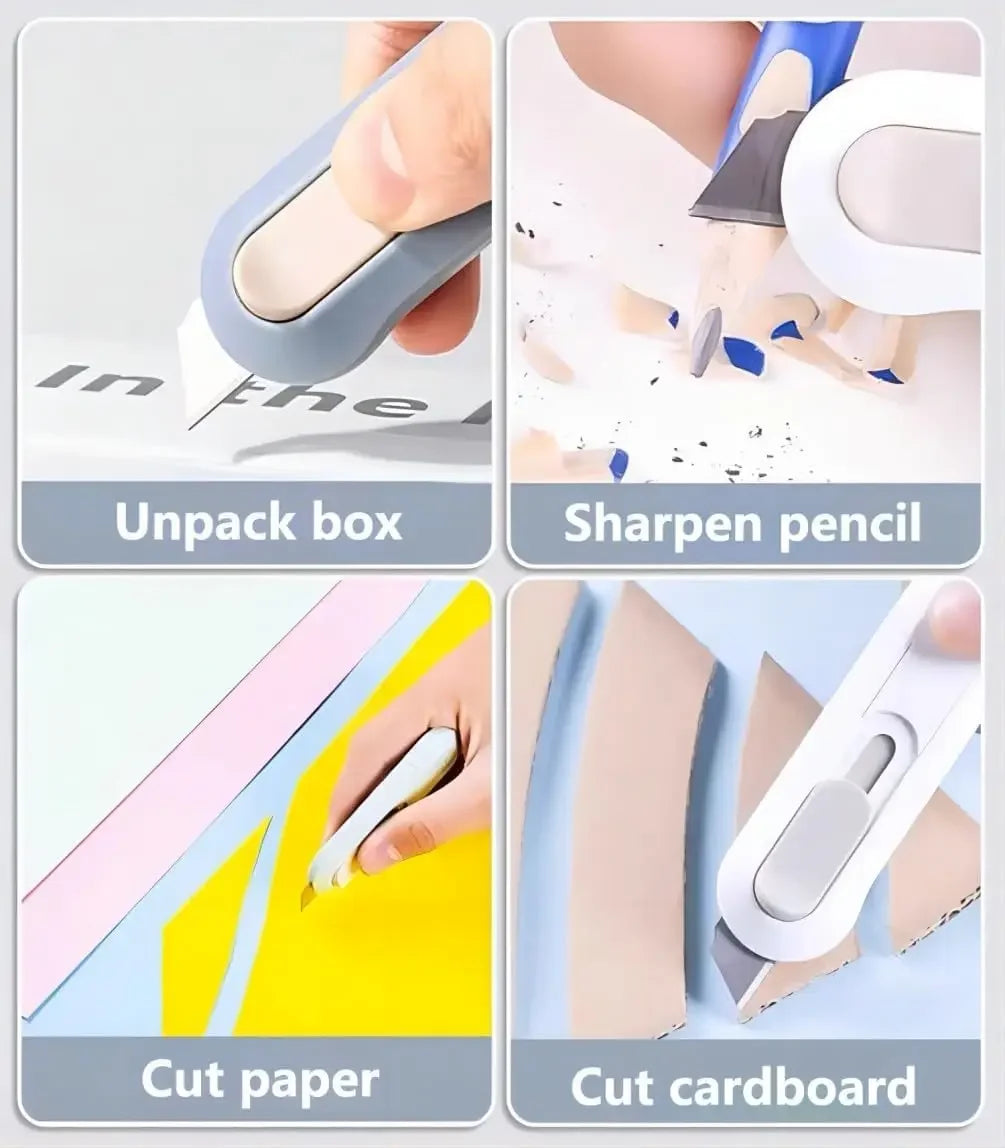 Portable Retractable Box Cutter For Office And Craft Projects