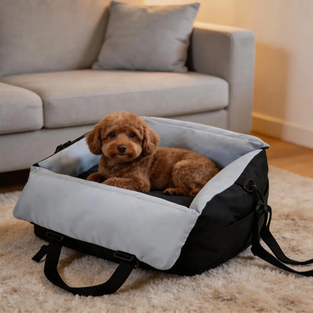 Borwart Portable Dog Booster Seat With Safety Belt Cover