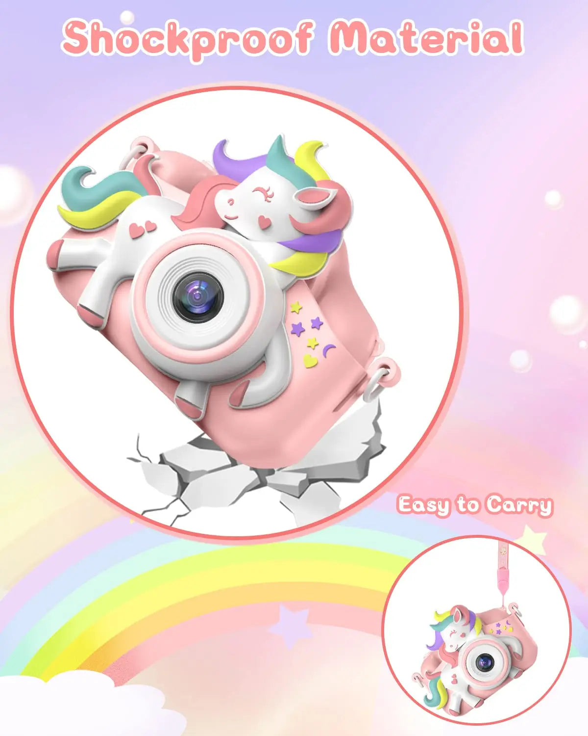 DIAMOOKY Kids Mini Camera 1080P HD Digital Camcorder Toy