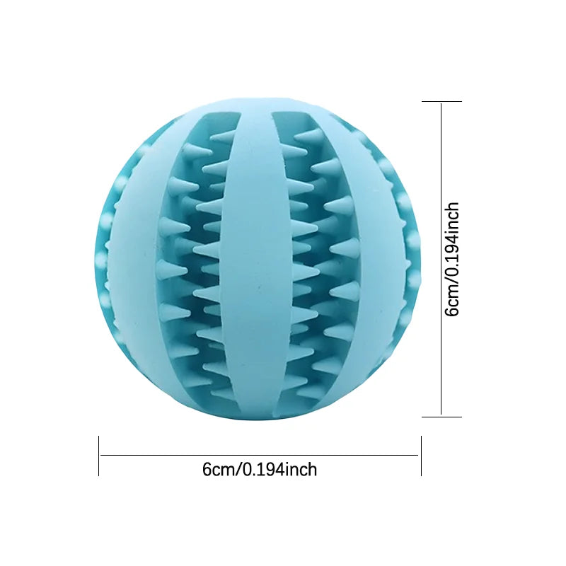 Interactive Rubber Dog Ball Toy For Teething And Training
