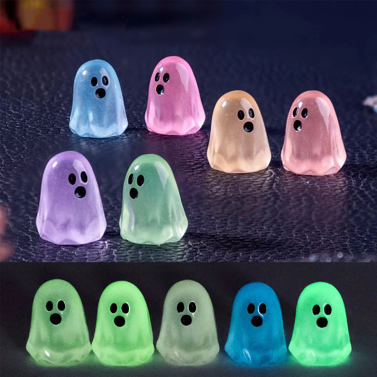 Luminous Ghost Figures Glowing Miniatures For Halloween Home Decor