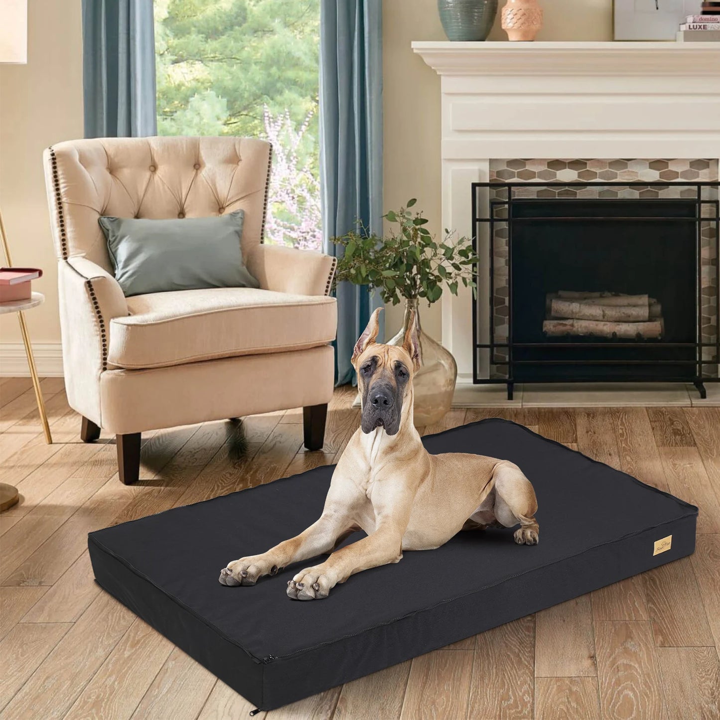 Waterproof Orthopedic Dog Bed Featuring Memory Foam And Washable Cover