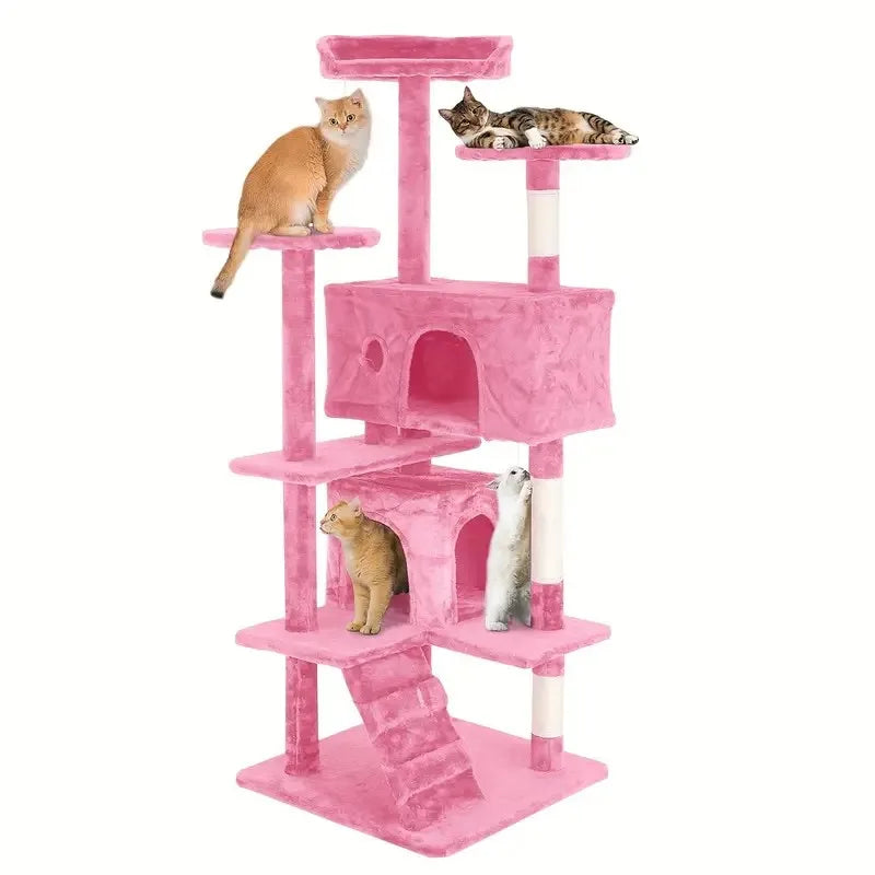 Elegant Multi Level Cat Tower With Sisal Scratching Posts