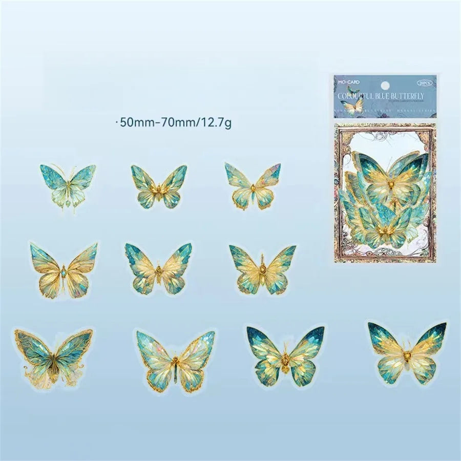 20 Pcs Decorative Butterfly Stickers For School Junk Journals
