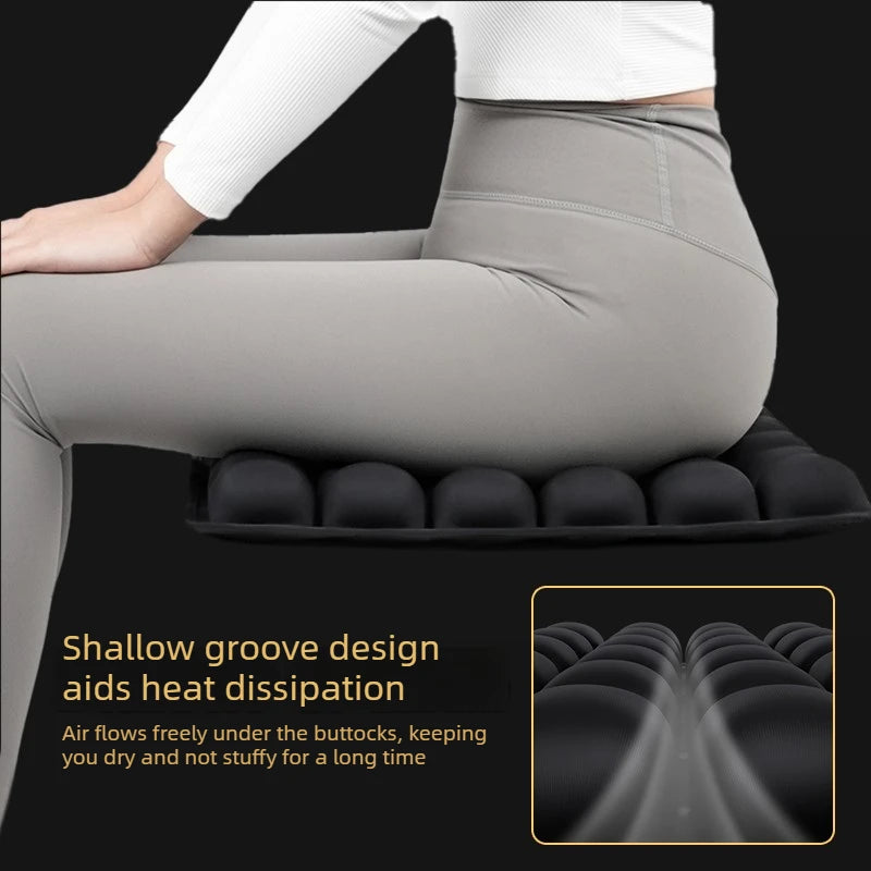 3D Inflatable Seat Cushion With Massage Pad For Office Chairs