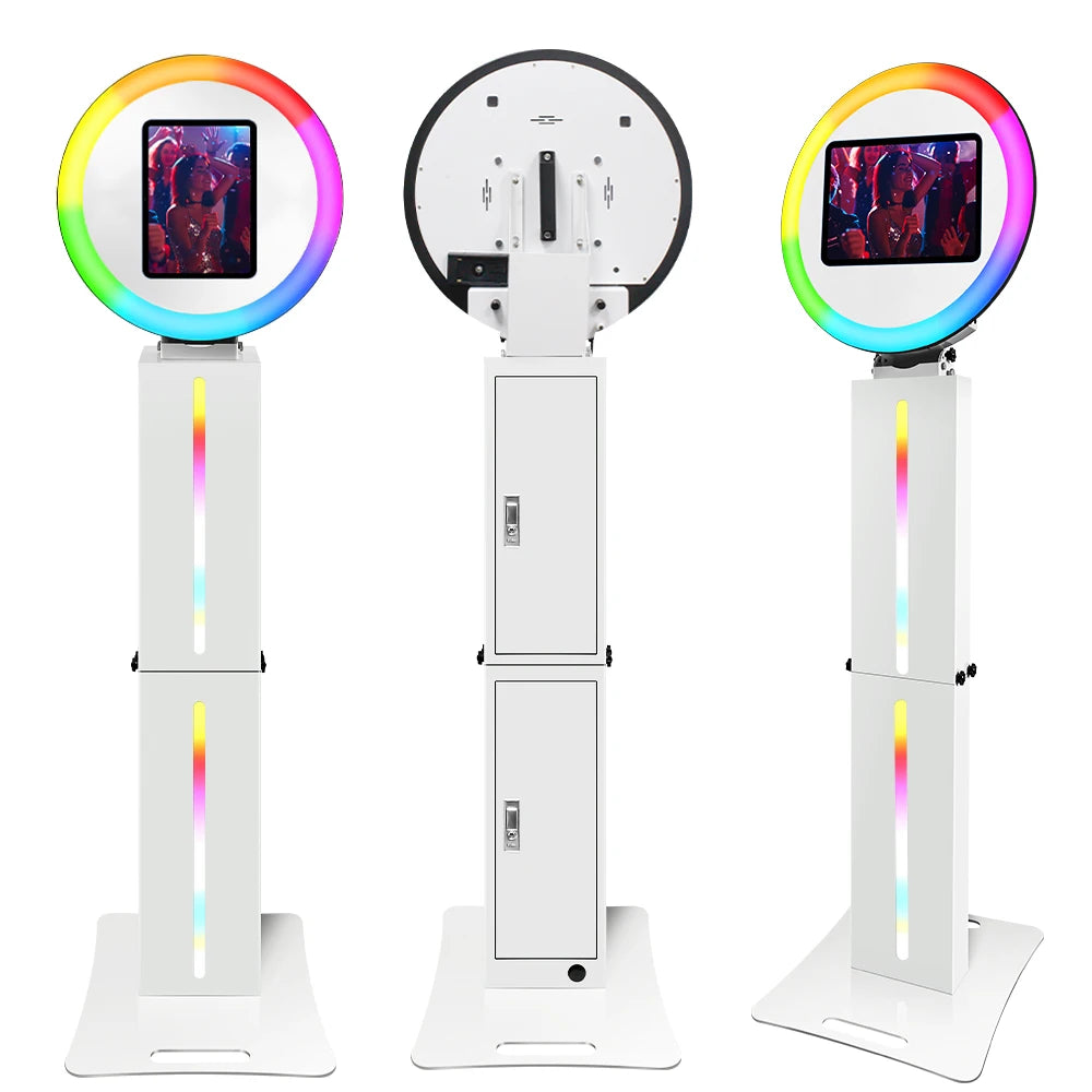 Portable Led Light Photo Booth Stand Kit For iPad Weddings Parties