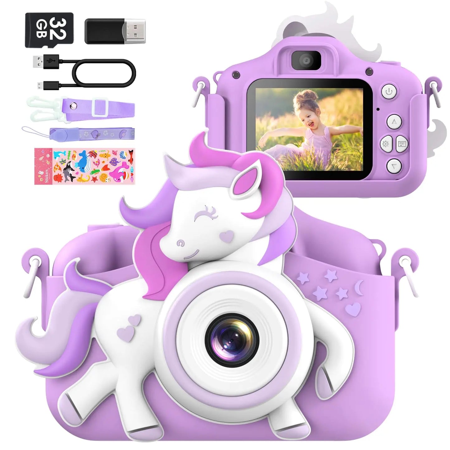 DIAMOOKY Kids Mini Camera 1080P HD Digital Camcorder Toy