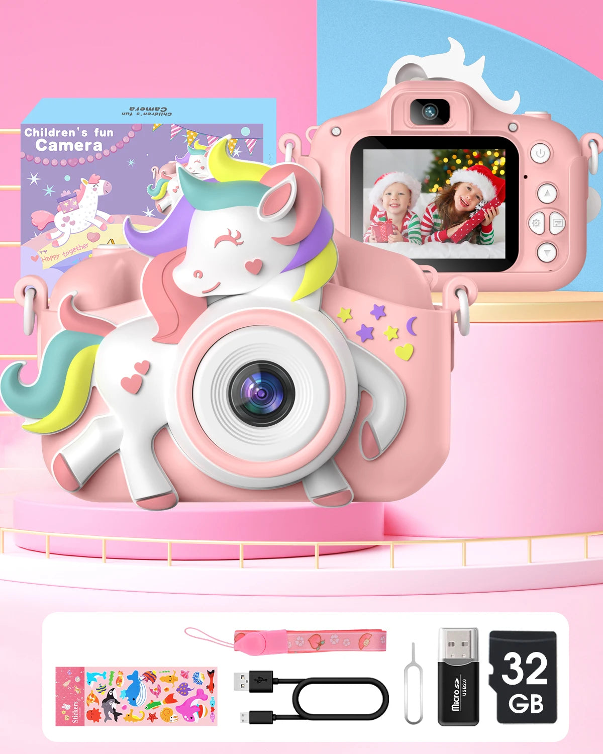 DIAMOOKY Kids Mini Camera 1080P HD Digital Camcorder Toy
