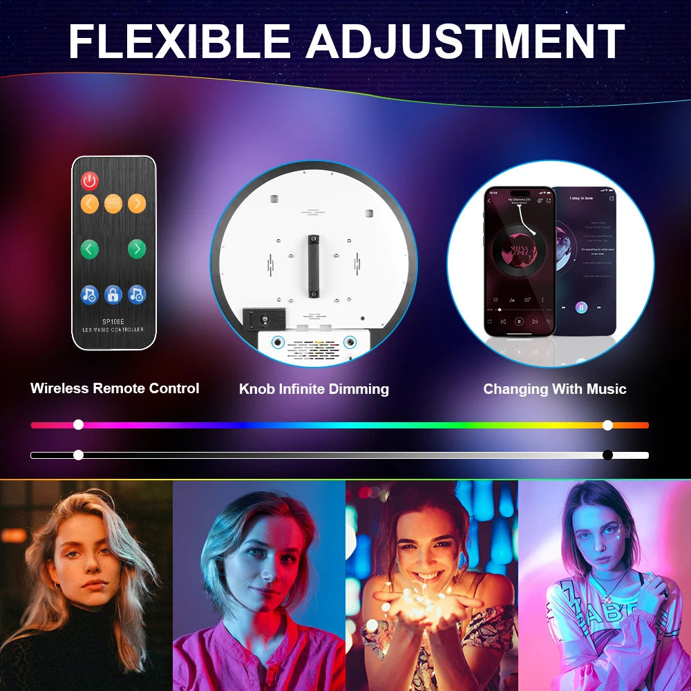 Portable Led Light Photo Booth Stand Kit For iPad Weddings Parties