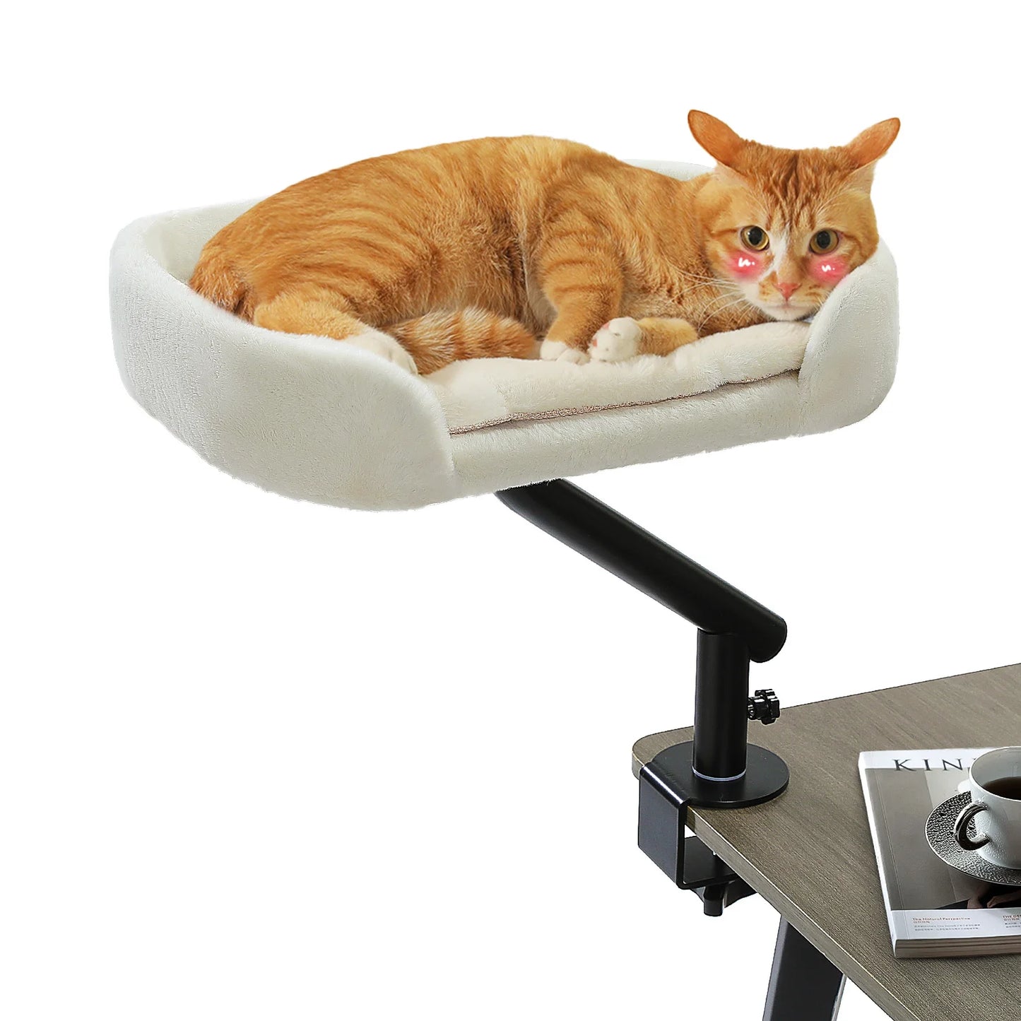 PAWZ Road Rotatable Cat Desk Bed Adjustable Plush Hammock