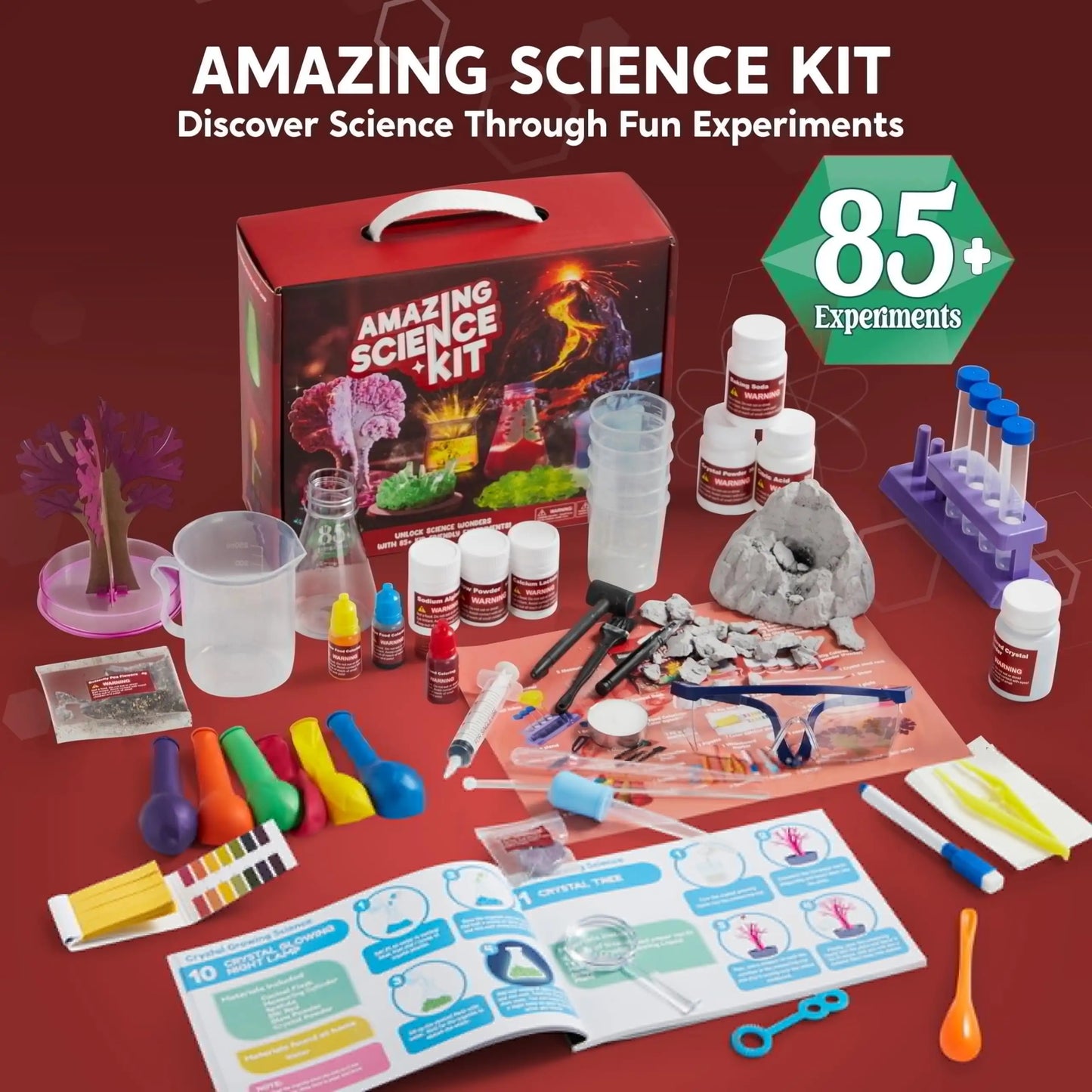 Joyfy 85+ STEM Science Experiment Kit For Kids Ages 6-12