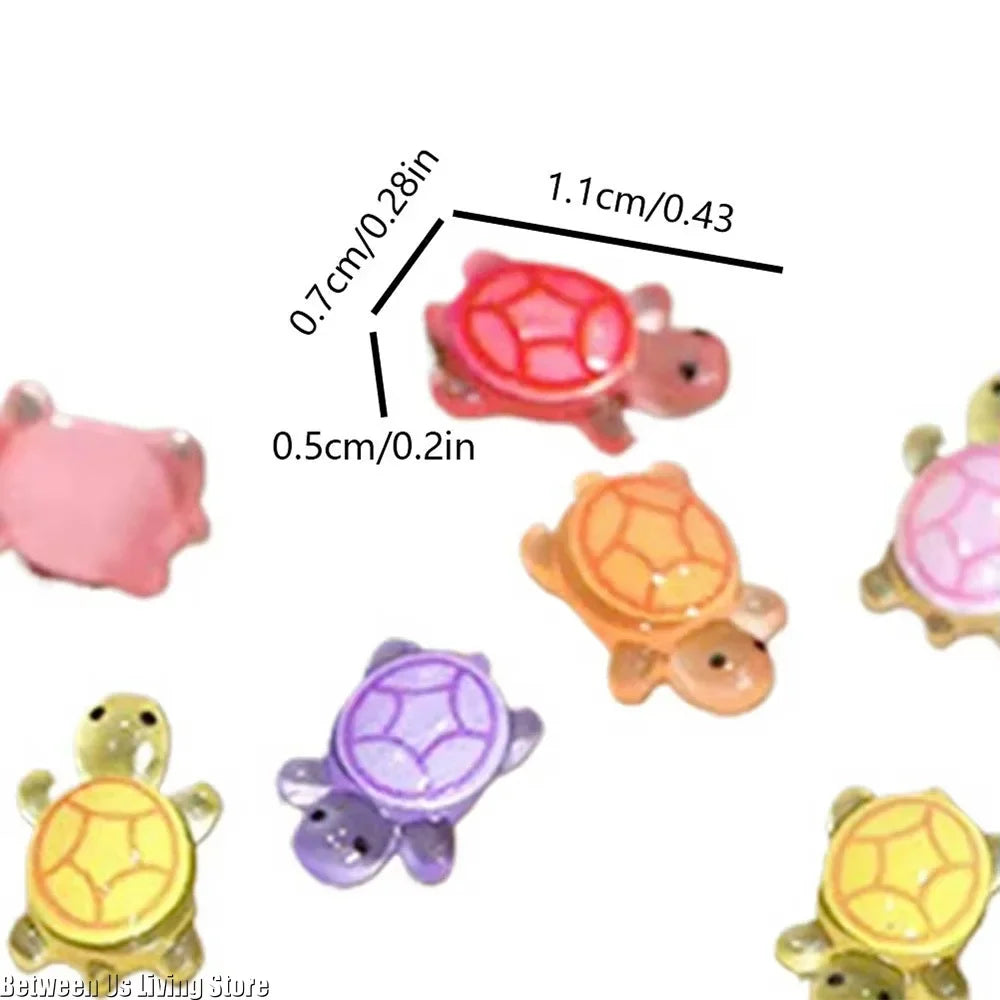 Miniature Luminous Turtle Figurines For Terrarium And Garden Decor