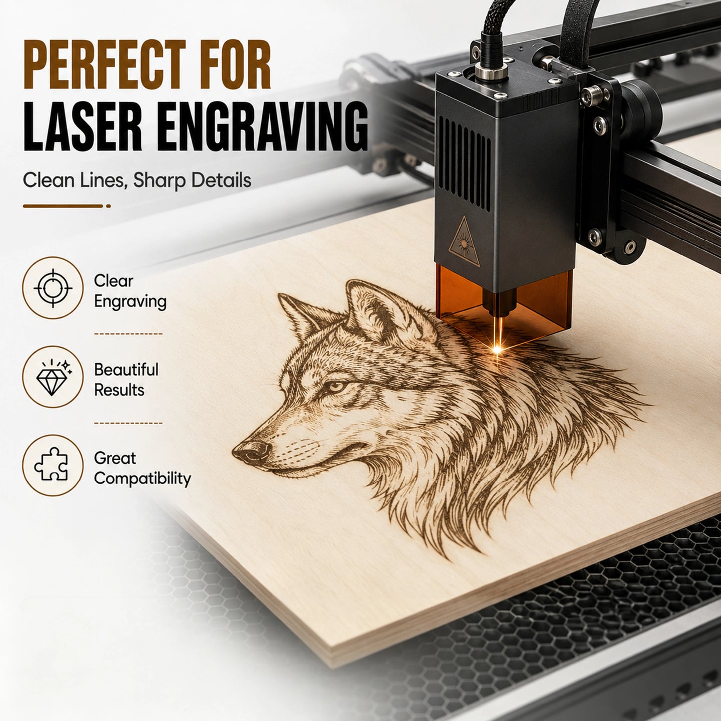 BlazeX Unfinished Basswood Plywood Sheets For Laser Engraving Projects