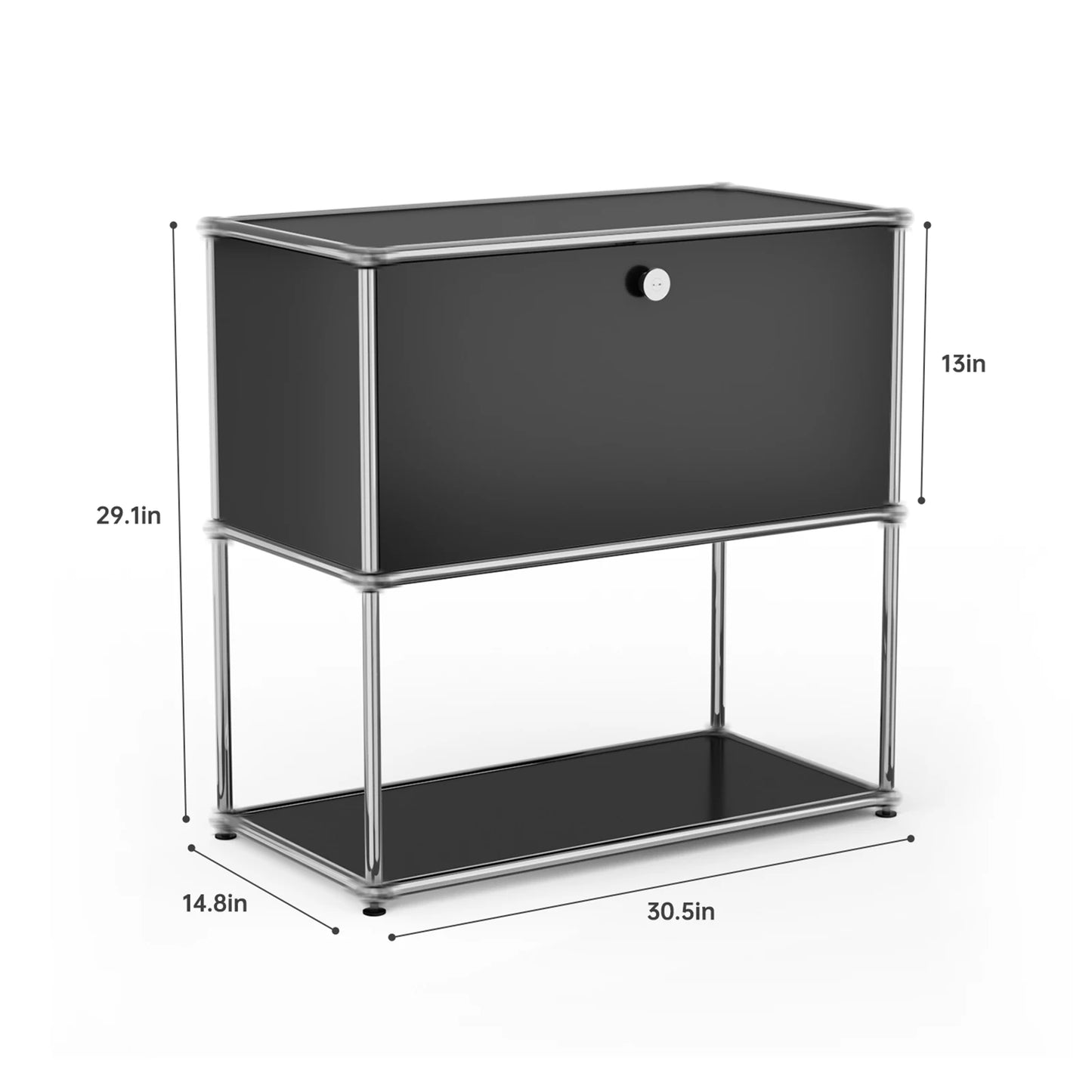 Modern Stainless Steel Storage Cabinet For Living Room And Office