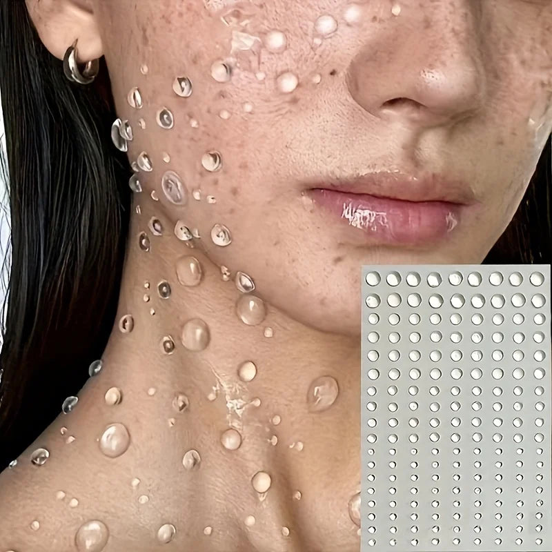 Elegant 3D Water Drop Stickers For Temporary Face Art