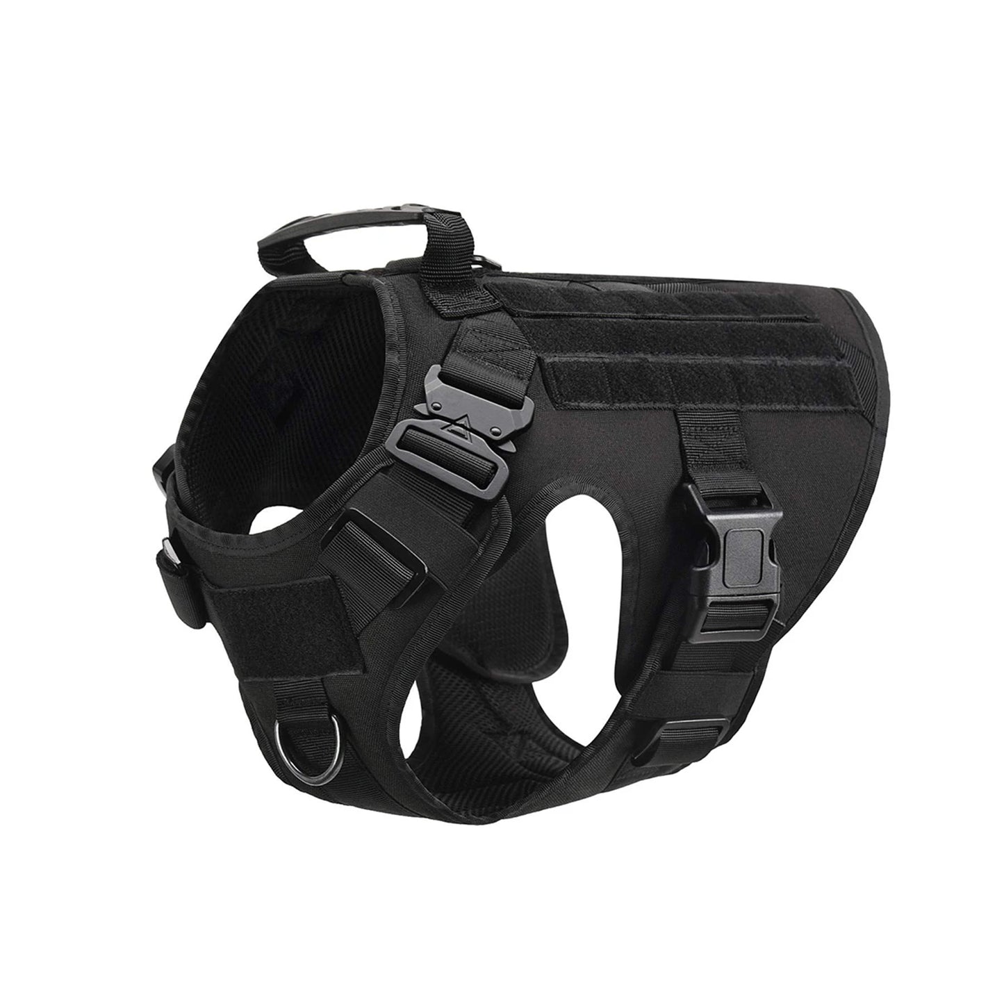 Tactical Padded Nylon Dog Harness Vest With Molle Pouches