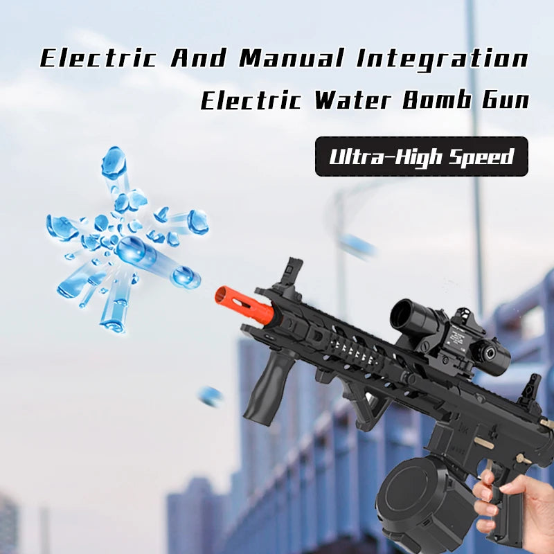 M4 Electric Gel Ball Toy Rifle Featuring Dual Operation Modes