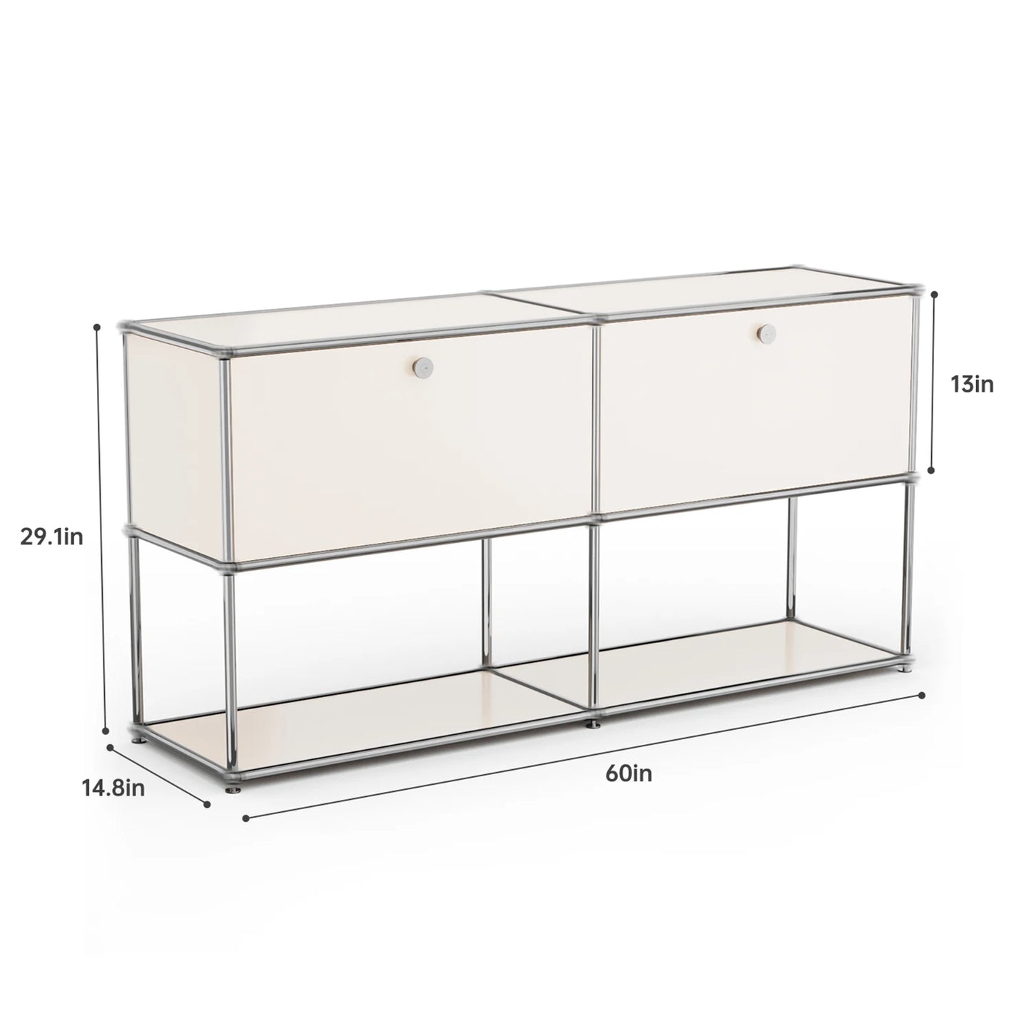 Modern Stainless Steel Storage Cabinet For Living Room And Office