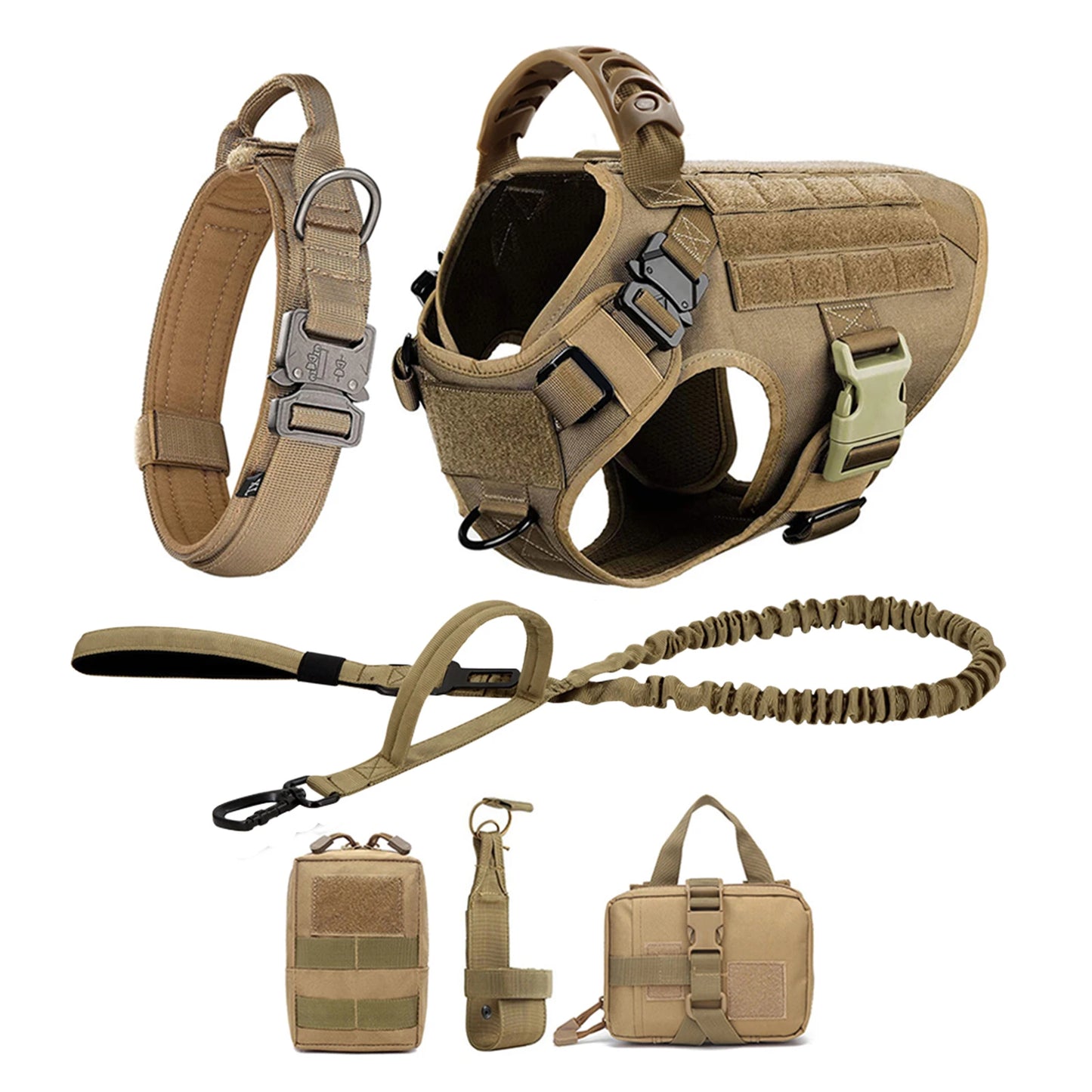 Padded Nylon Dog Harness And Leash Set For Daily Training