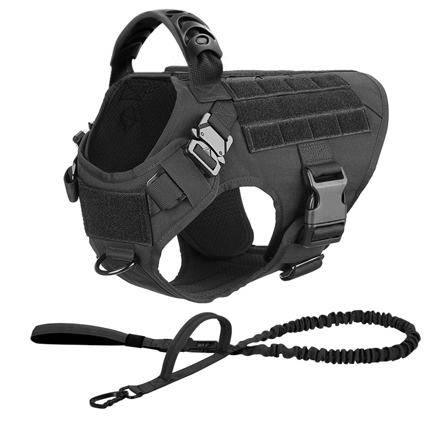 Padded Nylon Dog Harness And Leash Set For Daily Training