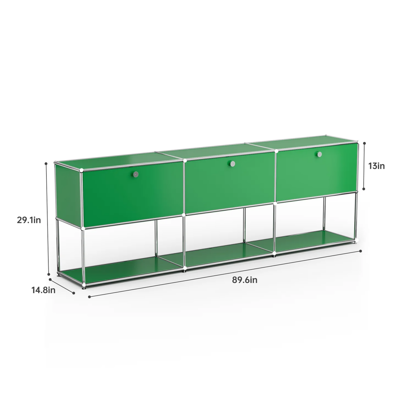 Modern Stainless Steel Storage Cabinet For Living Room And Office