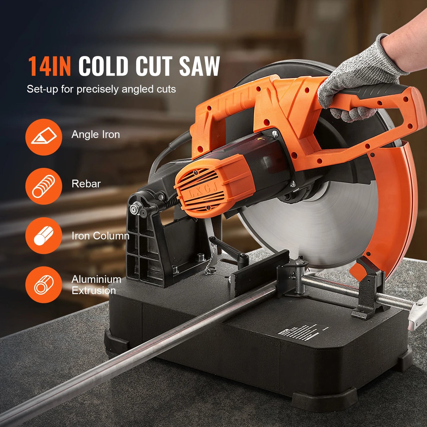 Succebuy 2800W Professional Chop Saw For Industrial Steel Cutting