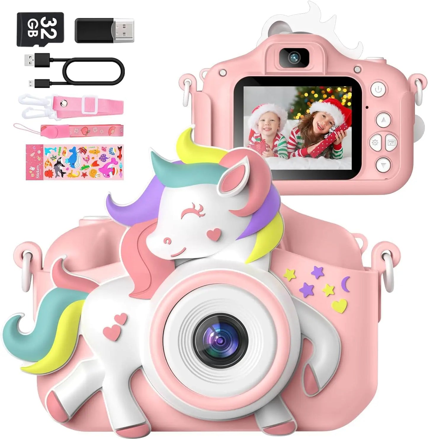DIAMOOKY Kids Mini Camera 1080P HD Digital Camcorder Toy