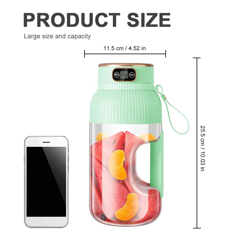 Portable USB Rechargeable Fruit Juice Blender Cup For Smoothies