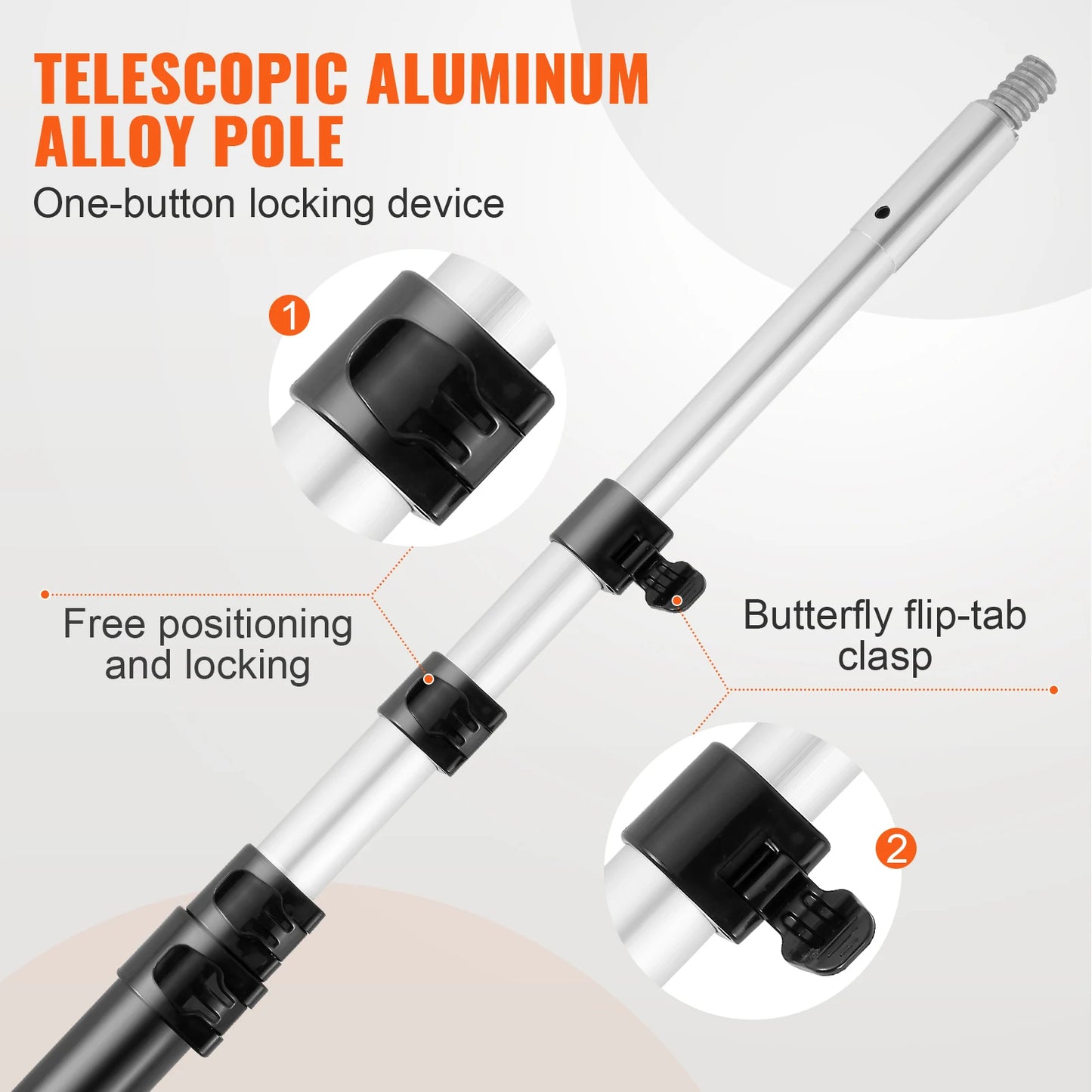 SucceBuy Extendable Pole Saw With Sharp Steel Tree Pruner