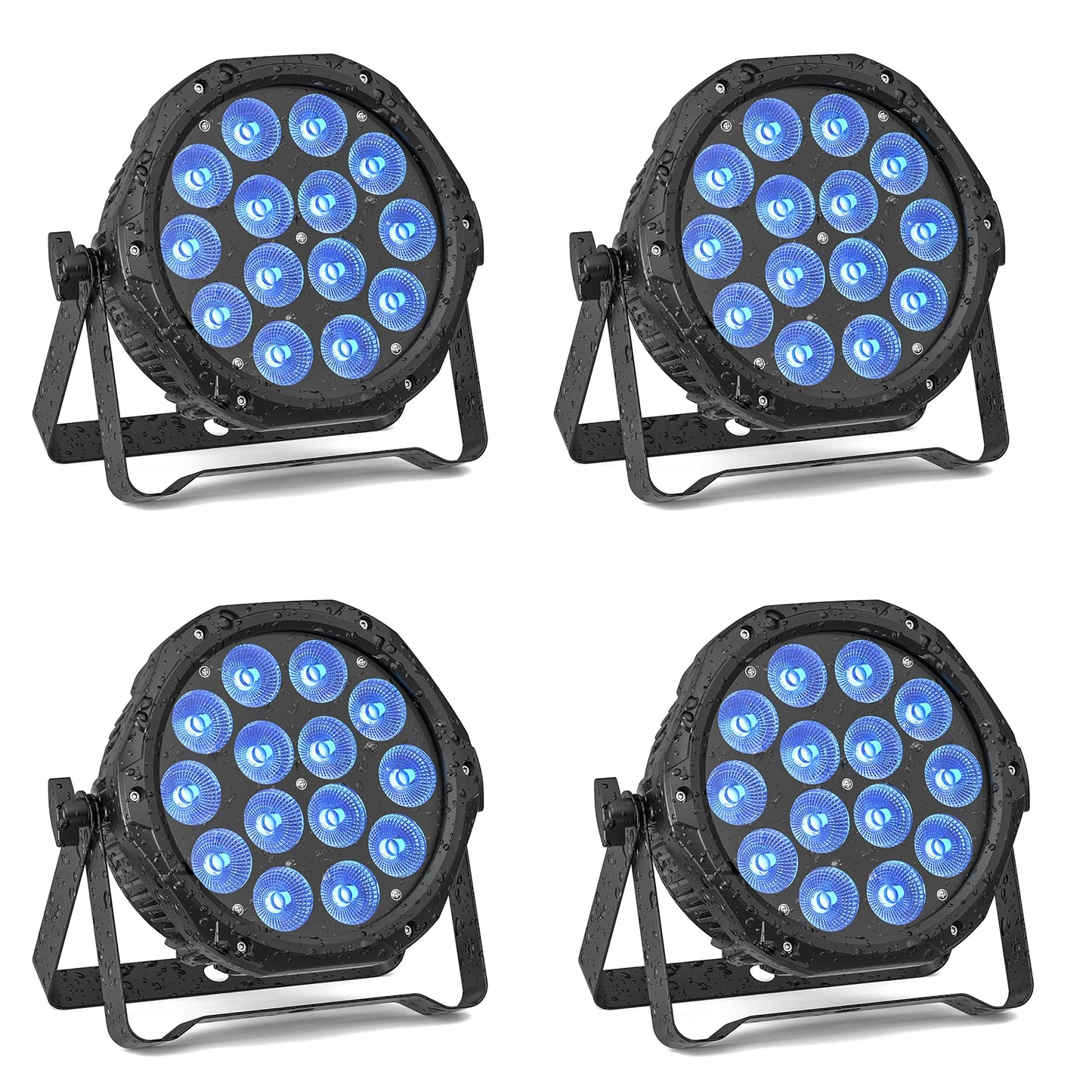 U'King Waterproof LED Par Light DMX512 RGBW Stage Lighting